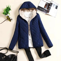 เสื้อแจ็คเก็ตดาวน์กันหนาว - Slim Fit Hooded Down Jacket
