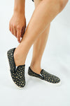 รองเท้าส้นแบนผ้าแคนวาส No.1565 - Gold Star Denim Canvas Flats Shoes