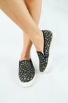 รองเท้าส้นแบนผ้าแคนวาส No.1565 - Gold Star Denim Canvas Flats Shoes