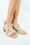 รองเท้าแฟชั่นแตะส้นตึก รัดส้น - Chucky Heels Sandals