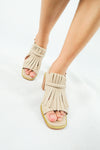 รองเท้าแฟชั่นแตะส้นตึก รัดส้น - Chucky Heels Sandals