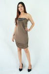 เดรสคอกลมเเขนในตัว - Women's Crosshatch Dress