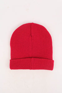 หมวกไหมพรมทรงบีนนี่ H005 - Unisex Solid Thick Wool Ribbed Beanie Hat