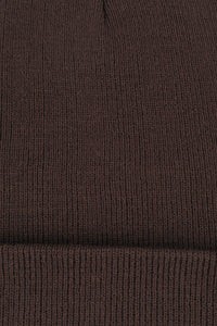 หมวกไหมพรมทรงบีนนี่ H005 - Unisex Solid Thick Wool Ribbed Beanie Hat