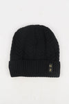 หมวกไหมพรมถักลายเปีย บุขนด้านใน H012- Unisex Cable Knit Fleece Lining Knit Beanie Ski Hat