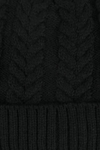 หมวกไหมพรมถักลายเปีย บุขนด้านใน H012- Unisex Cable Knit Fleece Lining Knit Beanie Ski Hat