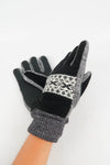 ถุงมือไหมพรมกันหนาว - Fleece Thick Knit Velvet Gloves