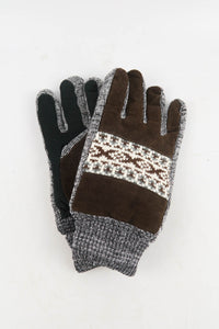 ถุงมือไหมพรมกันหนาว - Fleece Thick Knit Velvet Gloves