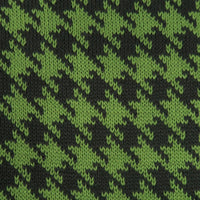 ผ้าพันคอไหมพรมลาย Houndstooth -Unisex Reversible Houndstooth Knit Scarf