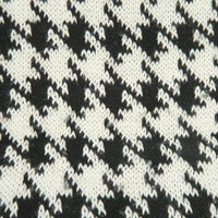 ผ้าพันคอไหมพรมลาย Houndstooth -Unisex Reversible Houndstooth Knit Scarf