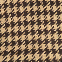 ผ้าพันคอไหมพรมลาย Houndstooth -Unisex Reversible Houndstooth Knit Scarf