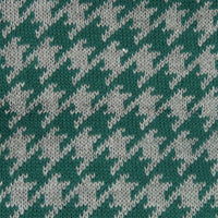 ผ้าพันคอไหมพรมลาย Houndstooth -Unisex Reversible Houndstooth Knit Scarf