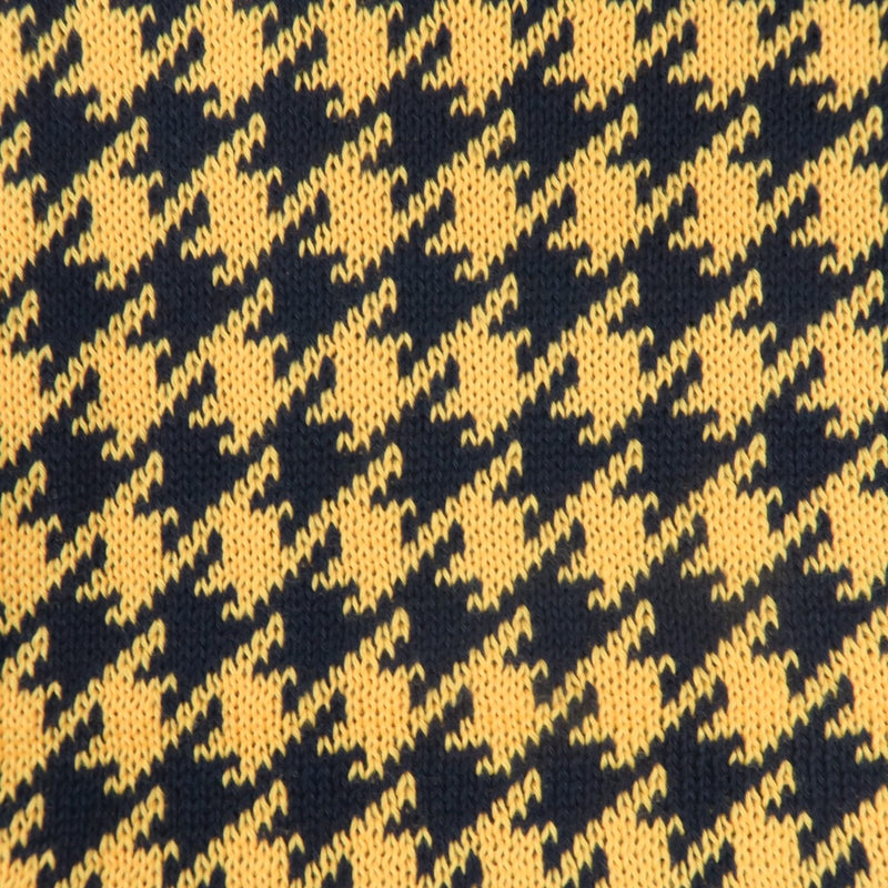 ผ้าพันคอไหมพรมลาย Houndstooth -Unisex Reversible Houndstooth Knit Scarf