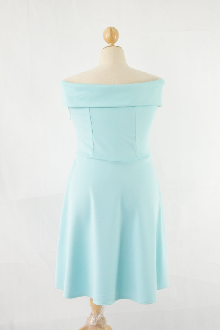 ชุดเดรส Off-Shoulder Fit & Flare - Love Off The Shoulder Fit & Flare Dress