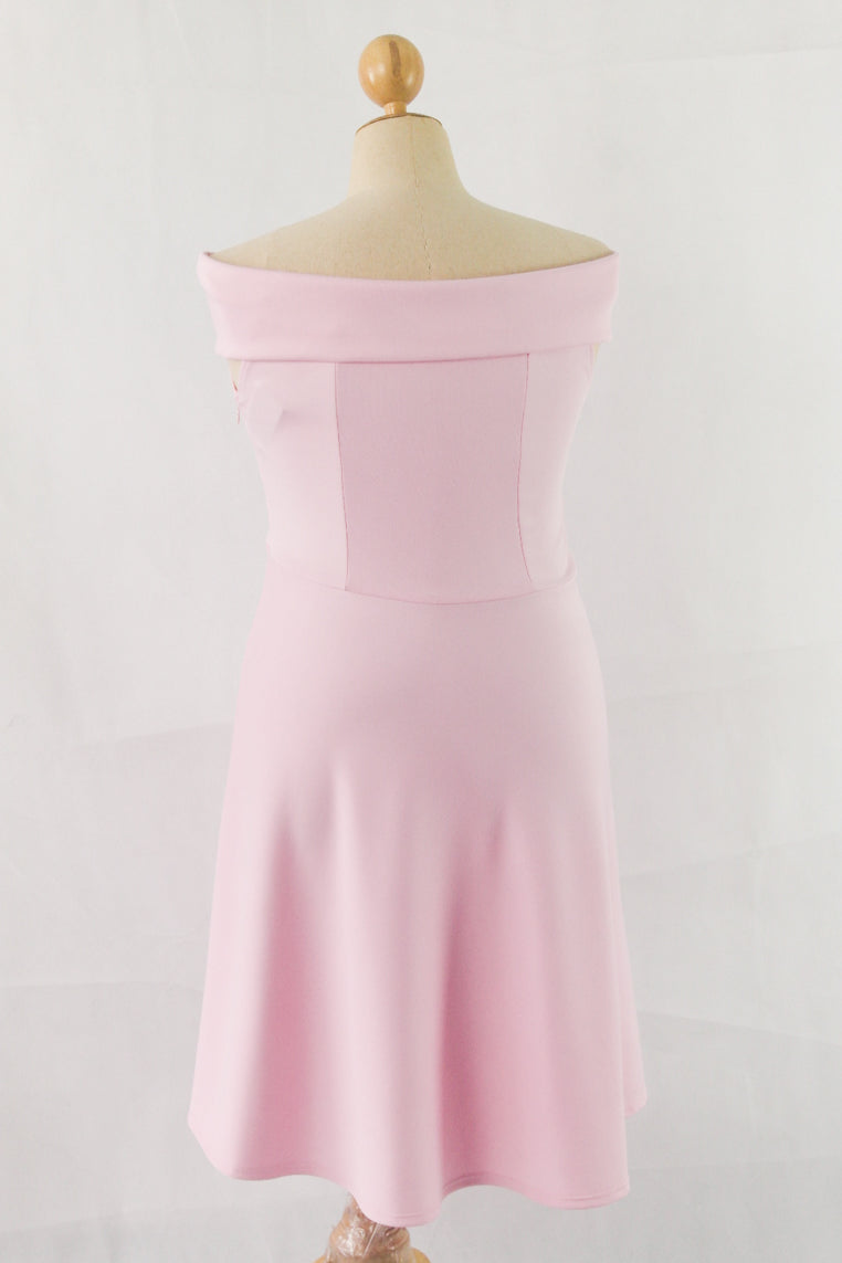 ชุดเดรส Off-Shoulder Fit & Flare - Love Off The Shoulder Fit & Flare Dress