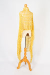 ผ้าพันคอไหมพรมตาข่าย  - Large Cable-Knit Soft Wool Scarf