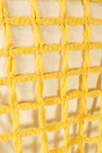 ผ้าพันคอไหมพรมตาข่าย  - Large Cable-Knit Soft Wool Scarf