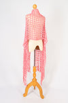 ผ้าพันคอไหมพรมตาข่าย  - Large Cable-Knit Soft Wool Scarf
