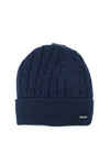 หมวกไหมพรมถักลายเปีย บุขนด้านในสำหรับกันหนาว No.688 - Unisex Cable Knit Fleece Lining Knit Beanie Ski Hat