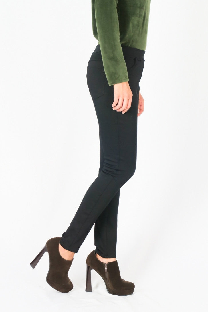 กางเกงบุกันหนาวทรงดินสอ - Thick Velvet Pencil Pants