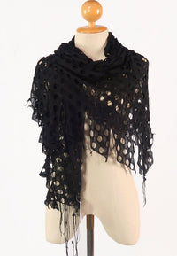 ผ้าพันคอคลุมไหล่ - Double-Layer Triangle Scarf