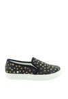 รองเท้าส้นแบนผ้าแคนวาส No.1565 - Gold Star Denim Canvas Flats Shoes