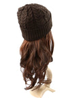 หมวกไหมพรมถักลายเปีย บุขนด้านใน H012- Unisex Cable Knit Fleece Lining Knit Beanie Ski Hat