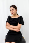 เดรสเปิดไหล่ No.DS092