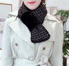 ผ้าพันคอขนกระต่าย แต่งผ้าทวีต - Rabbit Fur Scarf