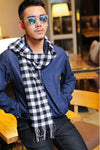 ผ้าพันคอลายสก็อตเล็ก - Mini Classic Plaid Wool Scarf