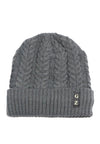 หมวกไหมพรมถักลายเปีย บุขนด้านใน H012- Unisex Cable Knit Fleece Lining Knit Beanie Ski Hat