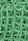 ผ้าพันคอไหมพรมตาข่าย  - Large Cable-Knit Soft Wool Scarf