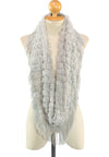 ผ้าพันคอทรงกลมอินฟินิตี้ - Warm Knit Infinity Scarf With Tassels