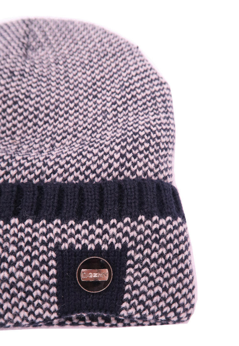 หมวกไหมพรมเเบบบุขนด้านใน - Wool Rib Beanie Hat