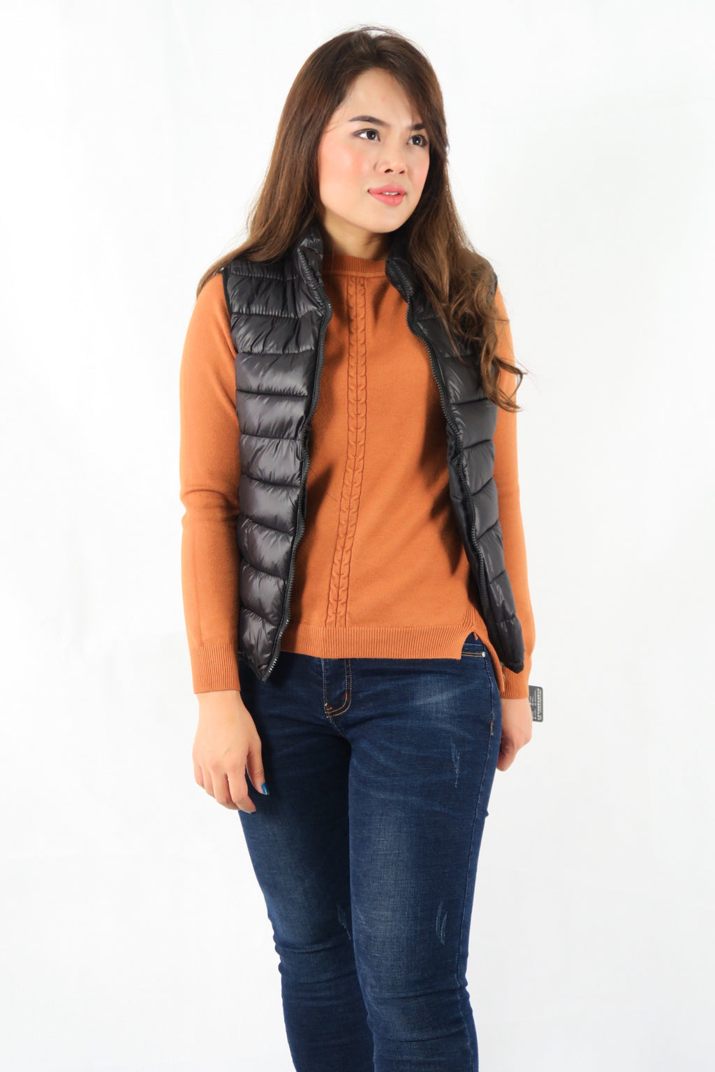 เสื้อโค้ทดาวน์แขนกุดมีฮู้ดสำหรับกันหนาว - Sleeveless Zipper Hooded Waistcoat