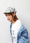 หมวกแฟชั่นผ้าทวีตทรง Cabbie No.203  - Cotton Newsboy Gatsby Apple Cabbie Cap