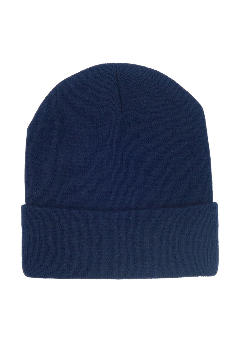 หมวกไหมพรมทรงบีนนี่ H005 - Unisex Solid Thick Wool Ribbed Beanie Hat