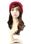 หมวกไหมพรมถักลายเปีย บุขนด้านใน H012- Unisex Cable Knit Fleece Lining Knit Beanie Ski Hat