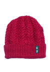 หมวกไหมพรมถักลายเปีย บุขนด้านใน H012- Unisex Cable Knit Fleece Lining Knit Beanie Ski Hat
