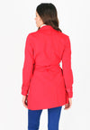เสื้อโค้ทผ้าวูลกันหนาว  - Double-Breasted Woolen Coat with Belt