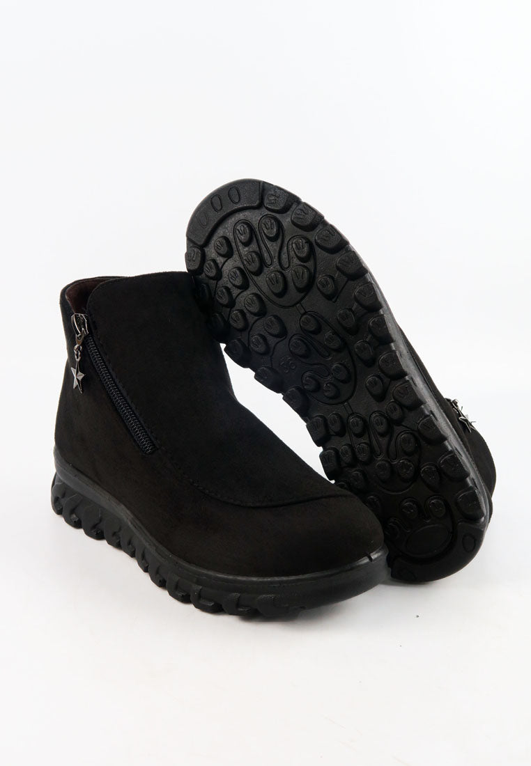 รองเท้าบูทกันหนาวอุณหภูมิติดลบ บุขนด้านใน No.721 - Snow Velvet Fleece Ankle Boots