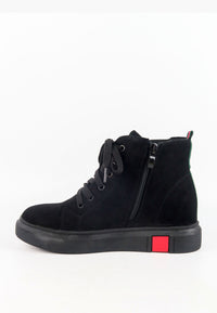 รองเท้าบูทกันหนาว No.6503 - Lace Up Leather Ankle Boots
