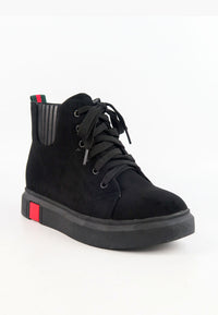 รองเท้าบูทกันหนาว No.6503 - Lace Up Leather Ankle Boots