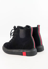 รองเท้าบูทกันหนาว No.6503 - Lace Up Leather Ankle Boots