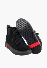รองเท้าบูทกันหนาว No.6503 - Lace Up Leather Ankle Boots