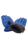 ถุงมือหนังแท้แต่งโบว์ ปอมเล็ก - Lambskin Leather Gloves