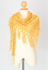 ผ้าพันคอคลุมไหล่ - Double-Layer Triangle Scarf