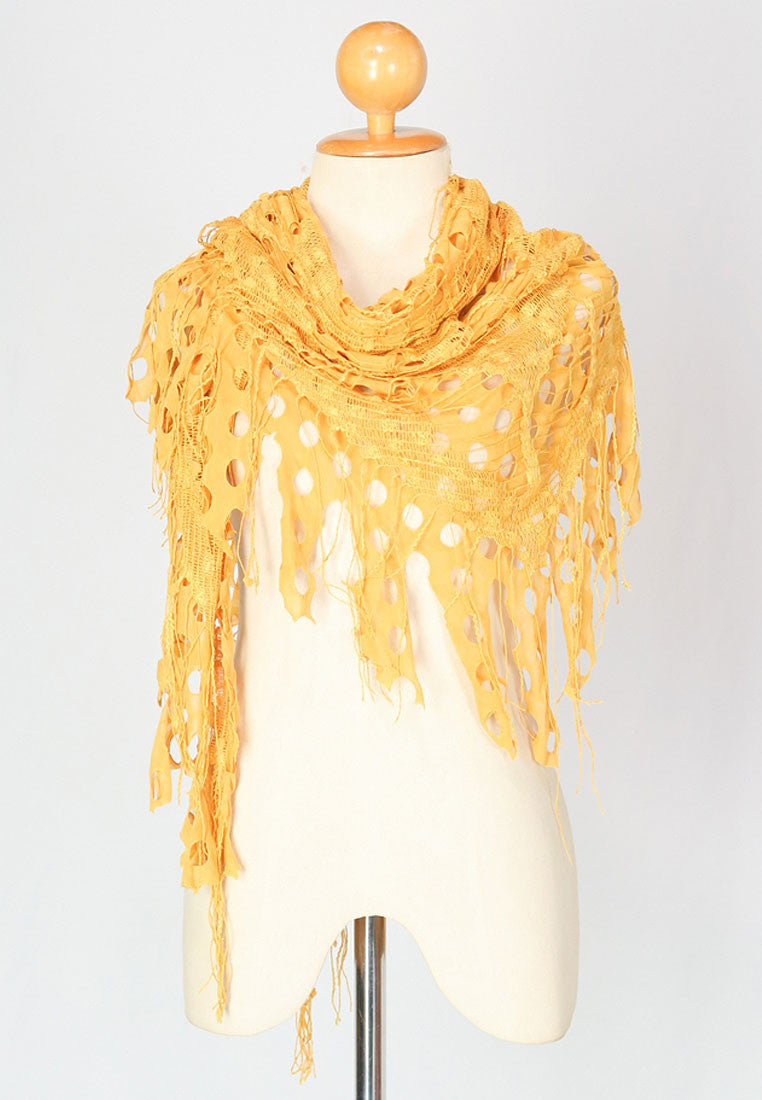 ผ้าพันคอคลุมไหล่ - Double-Layer Triangle Scarf