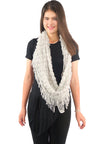 ผ้าพันคอทรงกลมอินฟินิตี้ - Warm Knit Infinity Scarf With Tassels