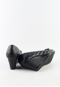 รองเท้าคัตชูส้นเตี้ยแต่งโบว์ - Mid-Heel Comfort Slip-On Loafers Shoes